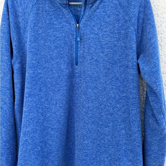 Eddie Bauer Blue Quarter-Zip Sweatshirt - Picture 3 of 7